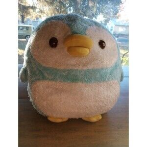 BIG Marukoro Pen-Chen Penguin Blue Plush Japan Adorable Anime Convention